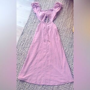 Free People Cut Out Linen Maxi Dress
Great Condition - XS